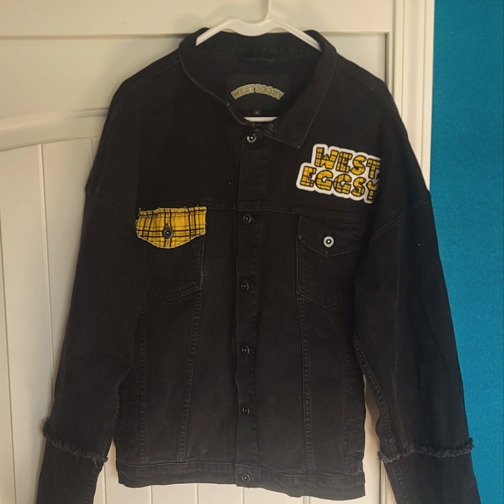 Faded Black West Eggsy Trucker Jacket (Unisex)